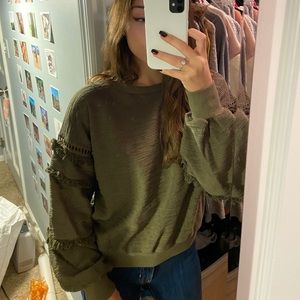 Army green sweater!